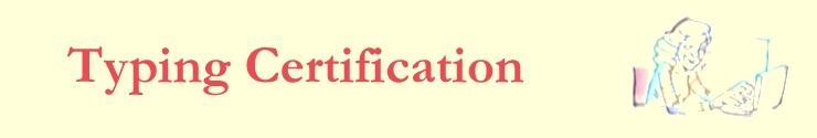 Typing Certification